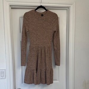 SHEIN Brown Knit Maxi Dress